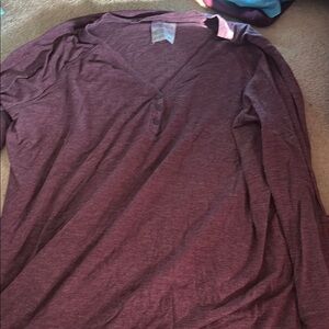 Serra Women's Pajama Top - Burgundy